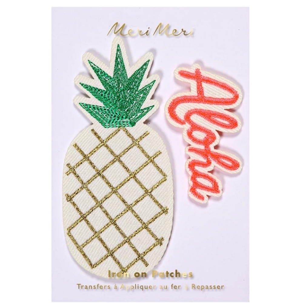 Meri Meri Pineapple Aloha Patch Hawaii Set